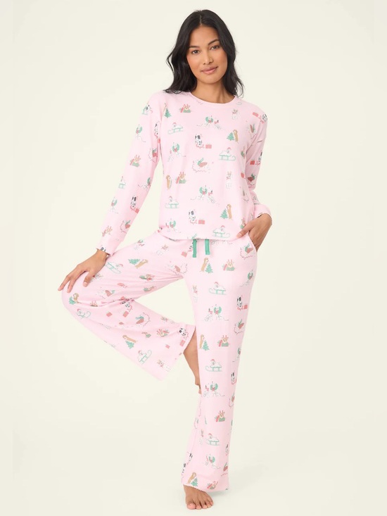 PJ Salvage Other - PJ Salvage Peace & Pawlidays Dog Print Pajama Set